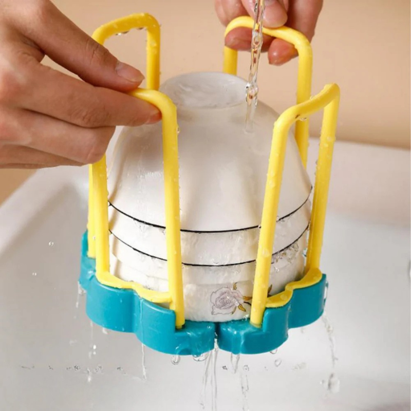 Escurridor ajustable para almacenar cuencos de manera ordenada