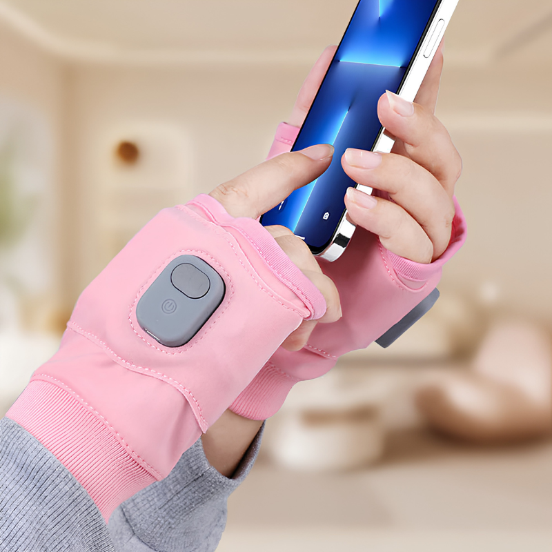 Guantes calefaccionados recargables – calor ajustable para el día a día