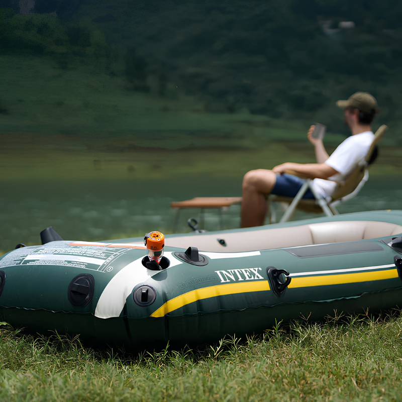 Kit de mini bomba multifuncional con luz – inflado rápido en cualquier lugar