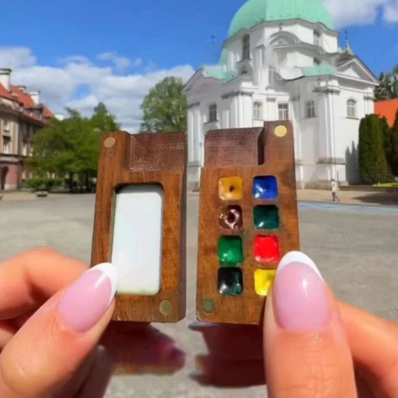 Kit de acuarelas de bolsillo para pintar en cualquier lugar