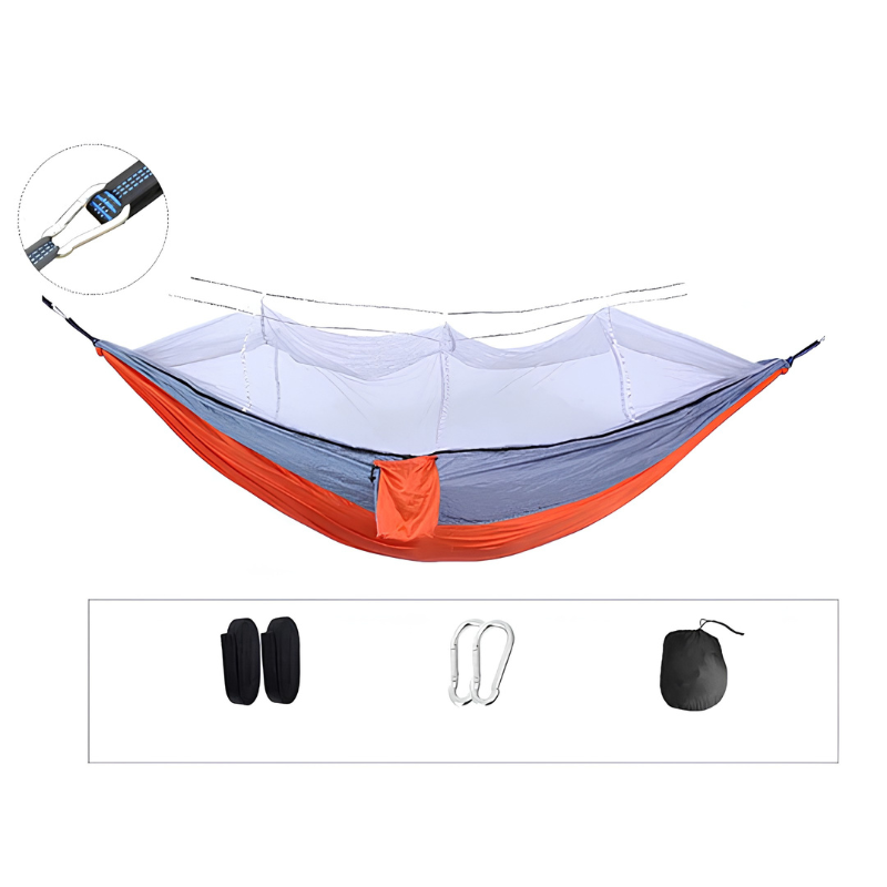 Hamaca de camping con mosquitero integrado