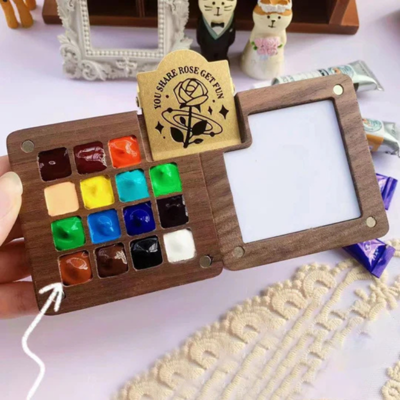 Kit de acuarelas de bolsillo para pintar en cualquier lugar