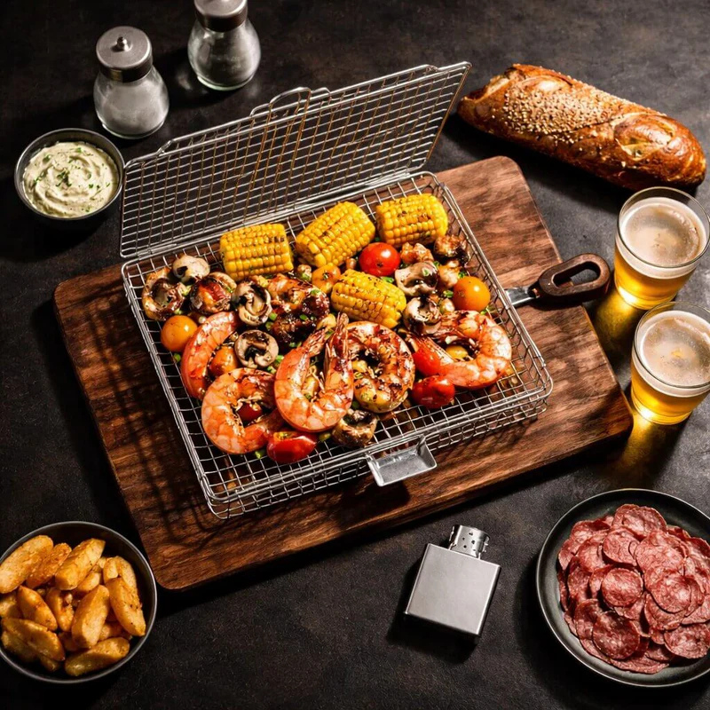 Cesta de cocción para barbacoa – asados regulares