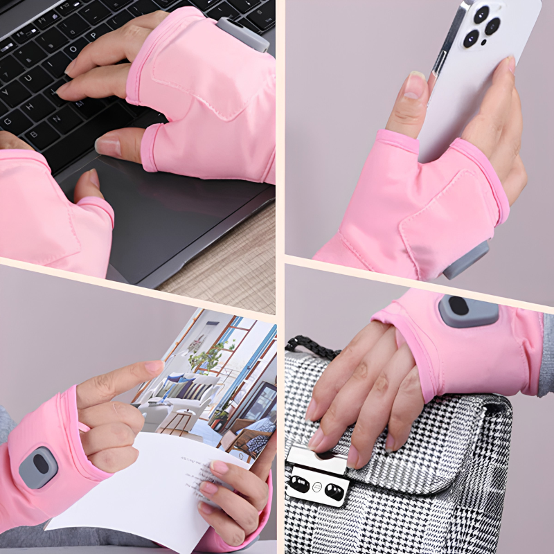 Guantes calefaccionados recargables – calor ajustable para el día a día