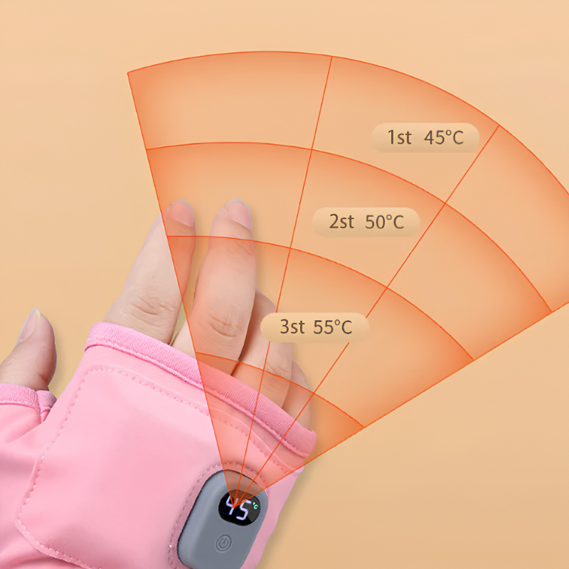 Guantes calefaccionados recargables – calor ajustable para el día a día