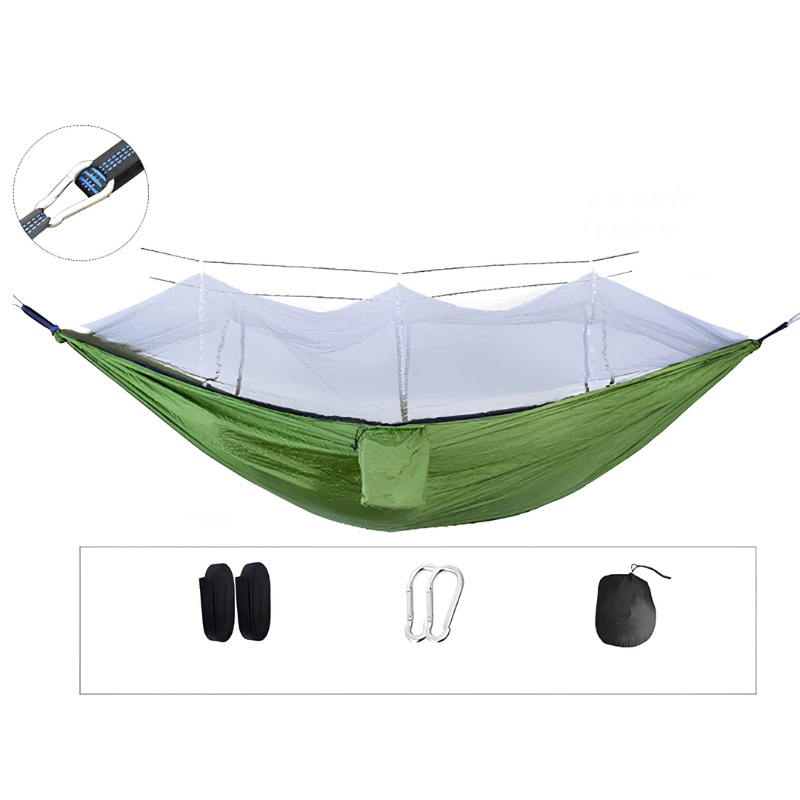 Hamaca de camping con mosquitero integrado