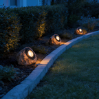 Lámpara solar exterior – iluminación estilo piedra natural
