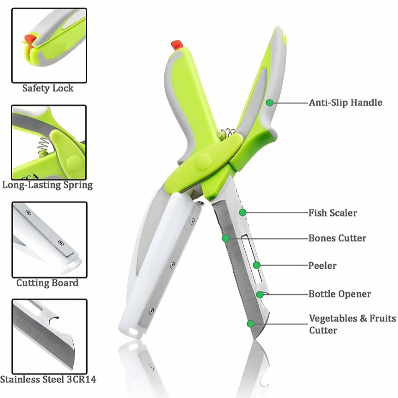 Tijeras de cocina multifuncionales – prepara todo con una sola herramienta
