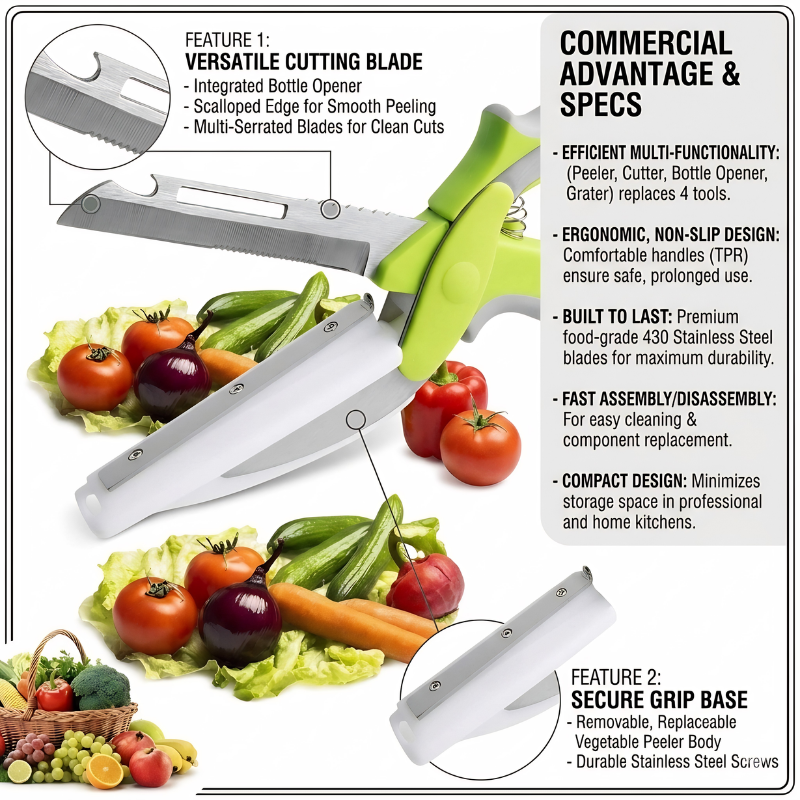 Tijeras de cocina multifuncionales – prepara todo con una sola herramienta