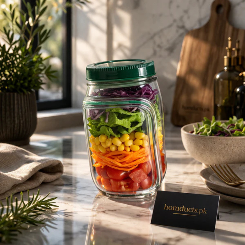Caja de ensalada compartimentada – frescura nómada