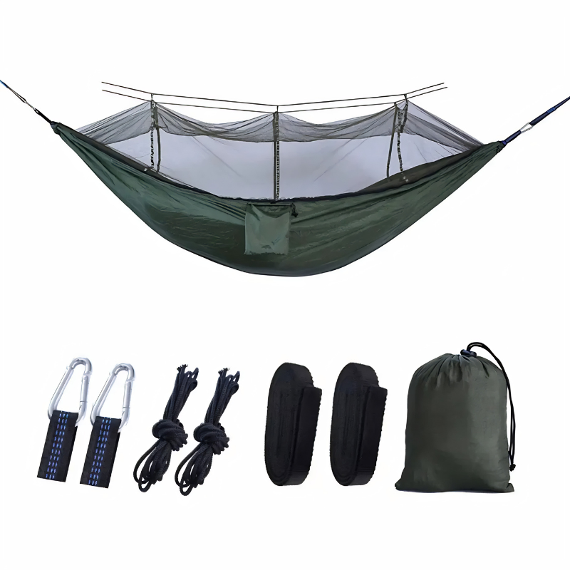Hamaca de camping con mosquitero integrado