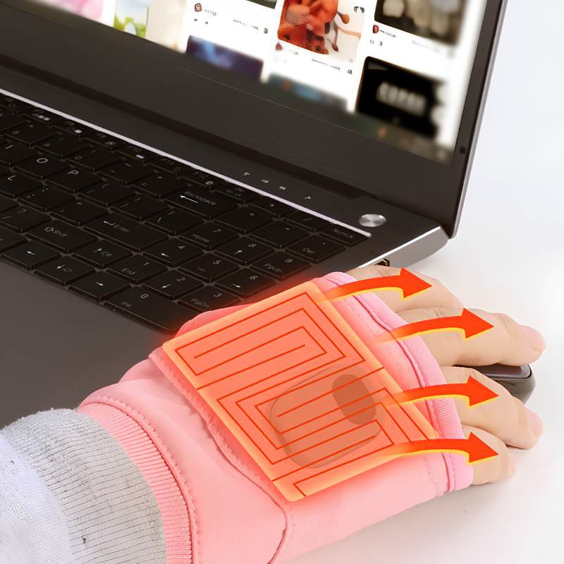 Guantes calefaccionados recargables – calor ajustable para el día a día