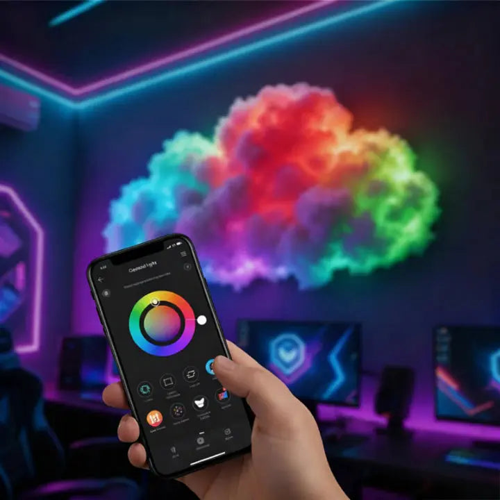 Kalsten | Luz mágica LED en forma de nube — Sumérgete en una tranquilidad mágica y momentos encantadores de bienestar