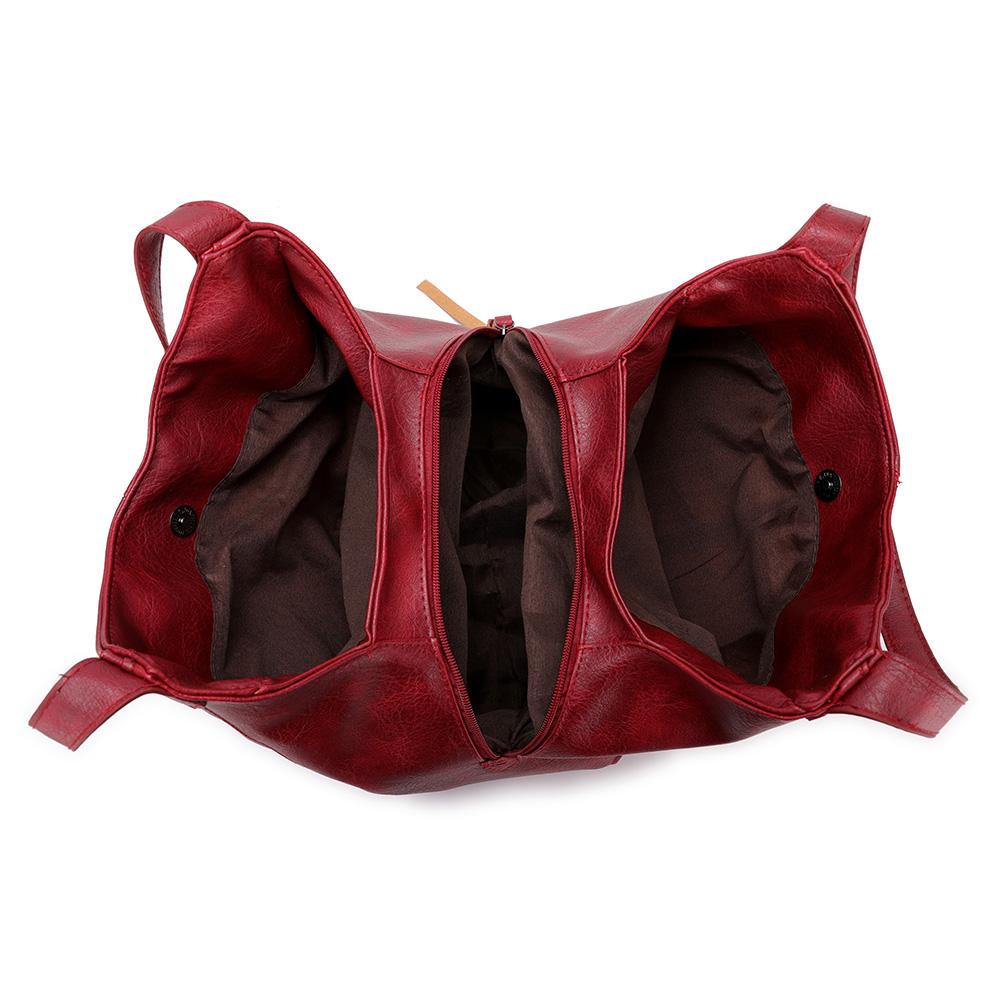 Bolso de piel sintética con gran capacidad