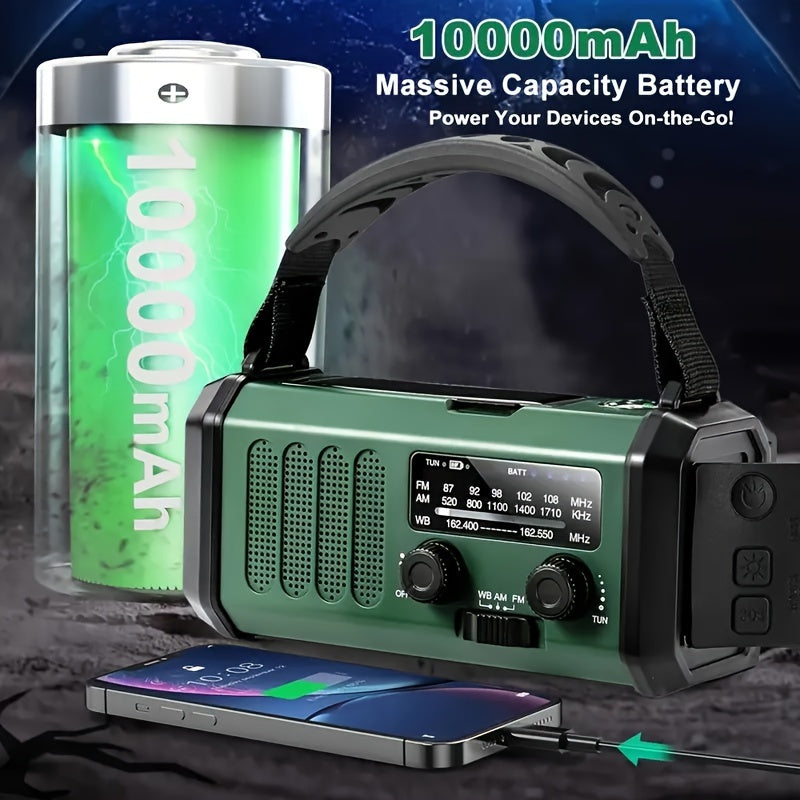 EcoPower Radiador - Radio de emergencia todo en uno con linterna y cargador