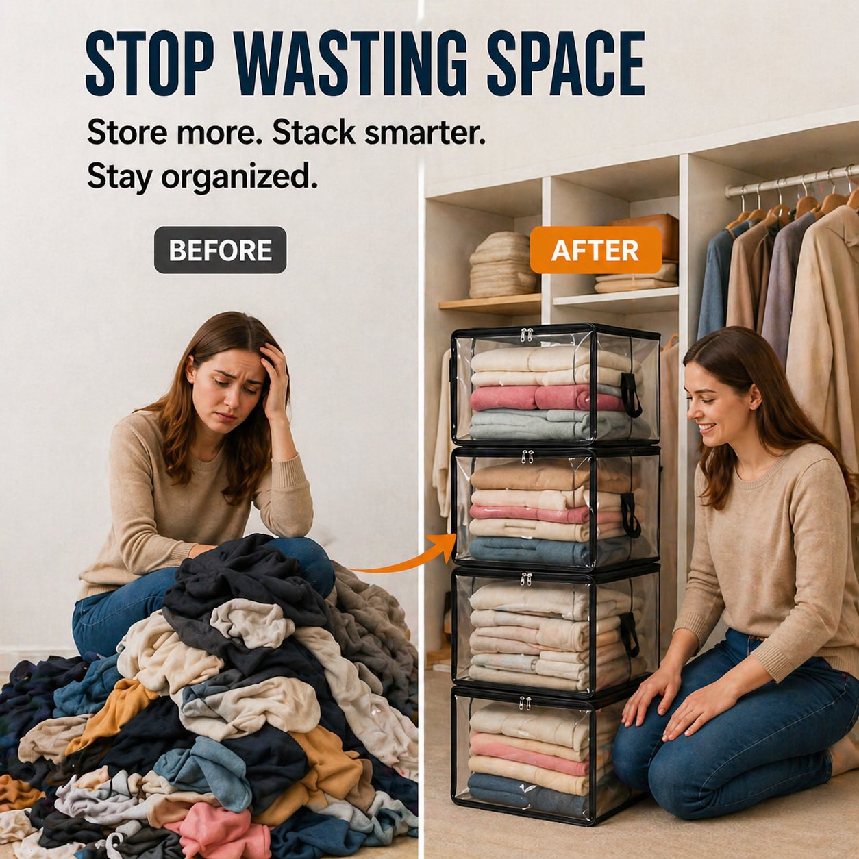 ClearNest — Bolsas de Almacenamiento Transparentes | 1+1 GRATIS
