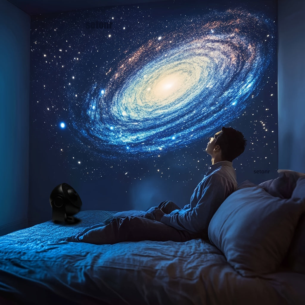 Proyector de Estrellas Galaxy – Impresionante Proyección Espacial LED con Función de Temporizador