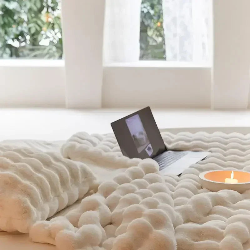Manta Flauschdecke SnuggleSoft | Reversible | Calidez durante todo el año | Forro polar