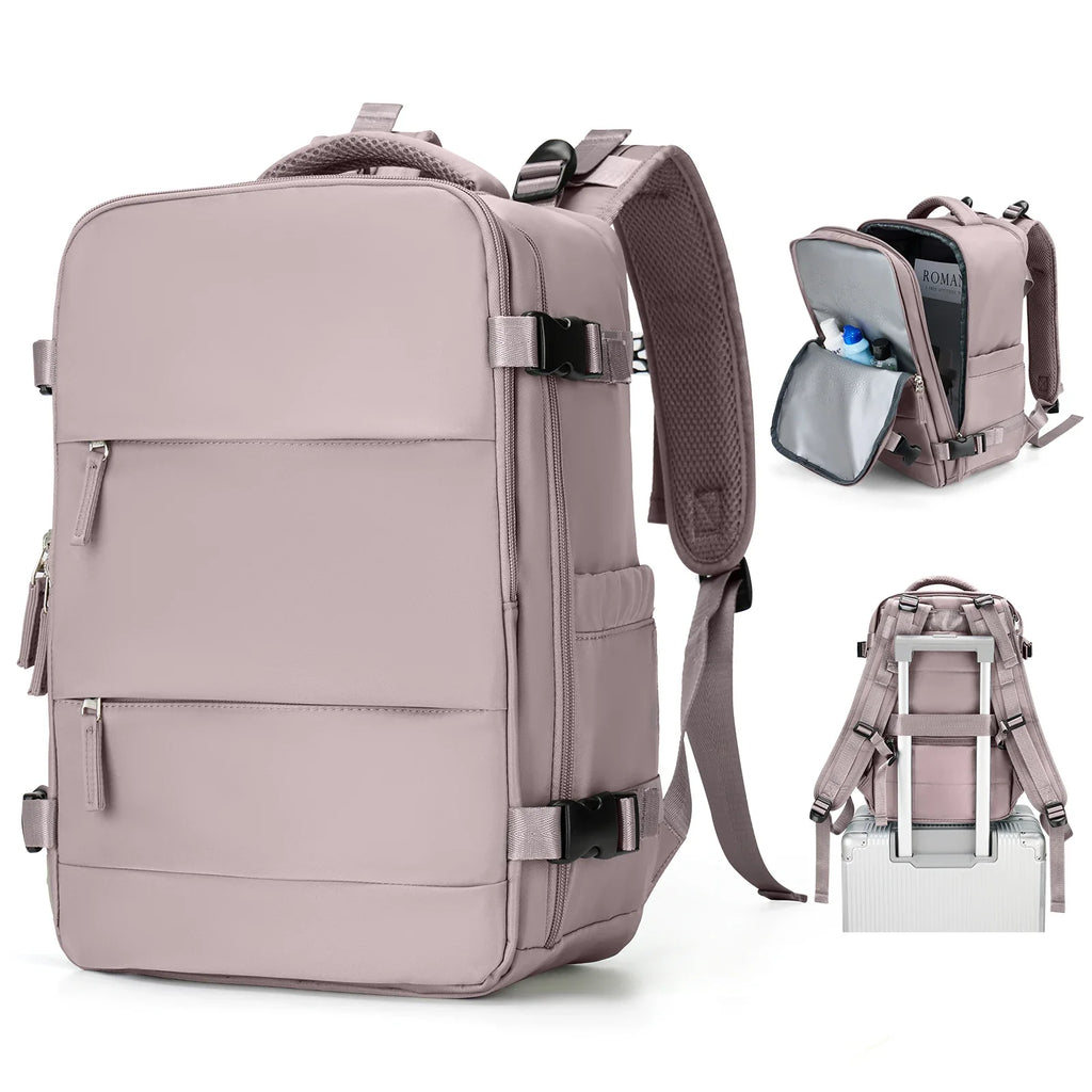 Mochila de viaje Travomate | Impermeable y versátil | Compartimento para laptop de 15,6" | Gran capacidad con separación húmeda-seca