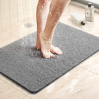 AquaGrip Alfombrilla de Ducha Antideslizante | De Secado Rápido y Recortable | Diseño Higiénico de Drenaje