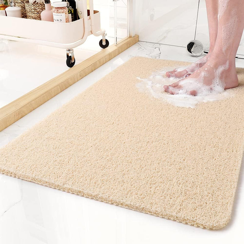 AquaGrip Alfombrilla de Ducha Antideslizante | De Secado Rápido y Recortable | Diseño Higiénico de Drenaje