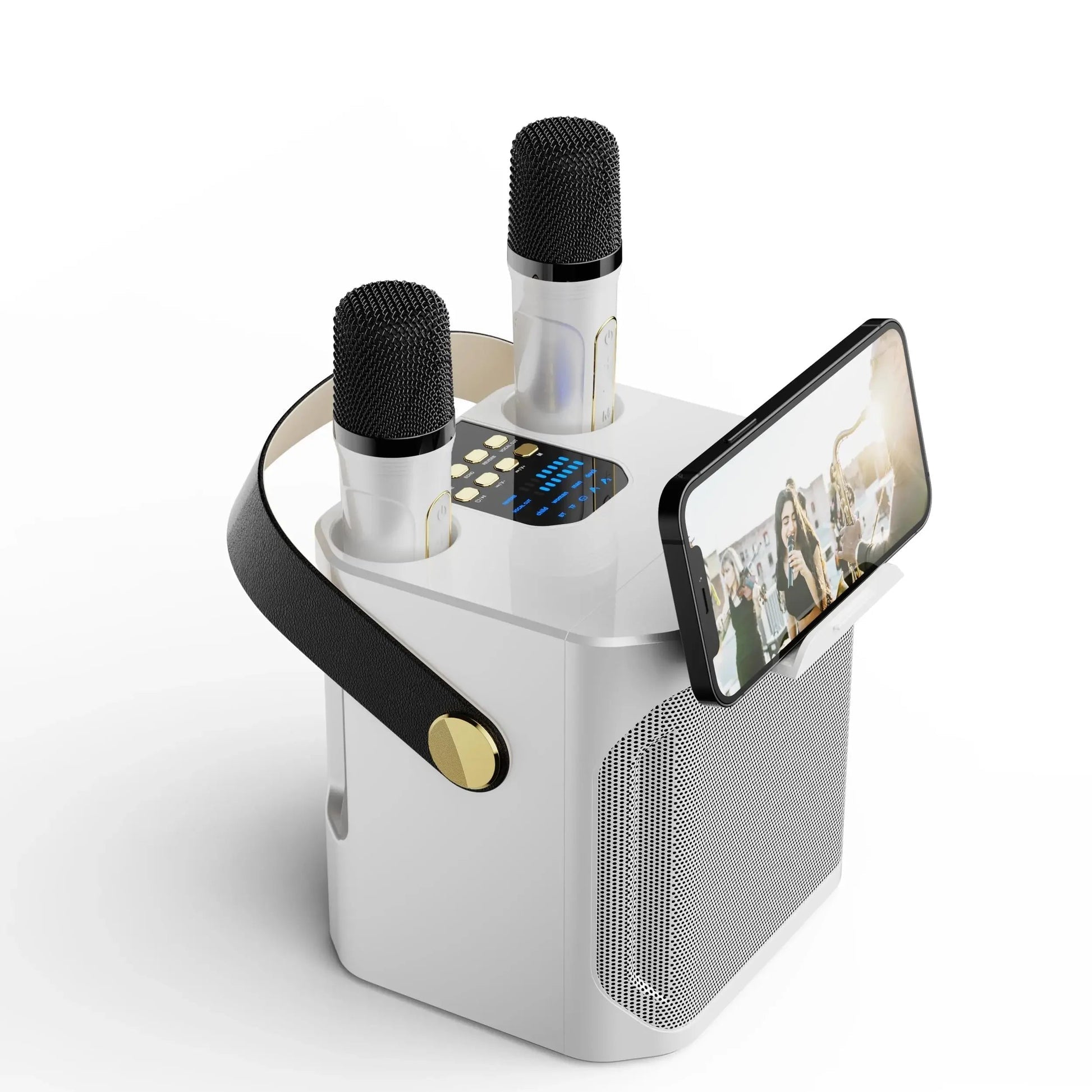 Altavoz Bluetooth de Karaoke Potente – Portátil 360°