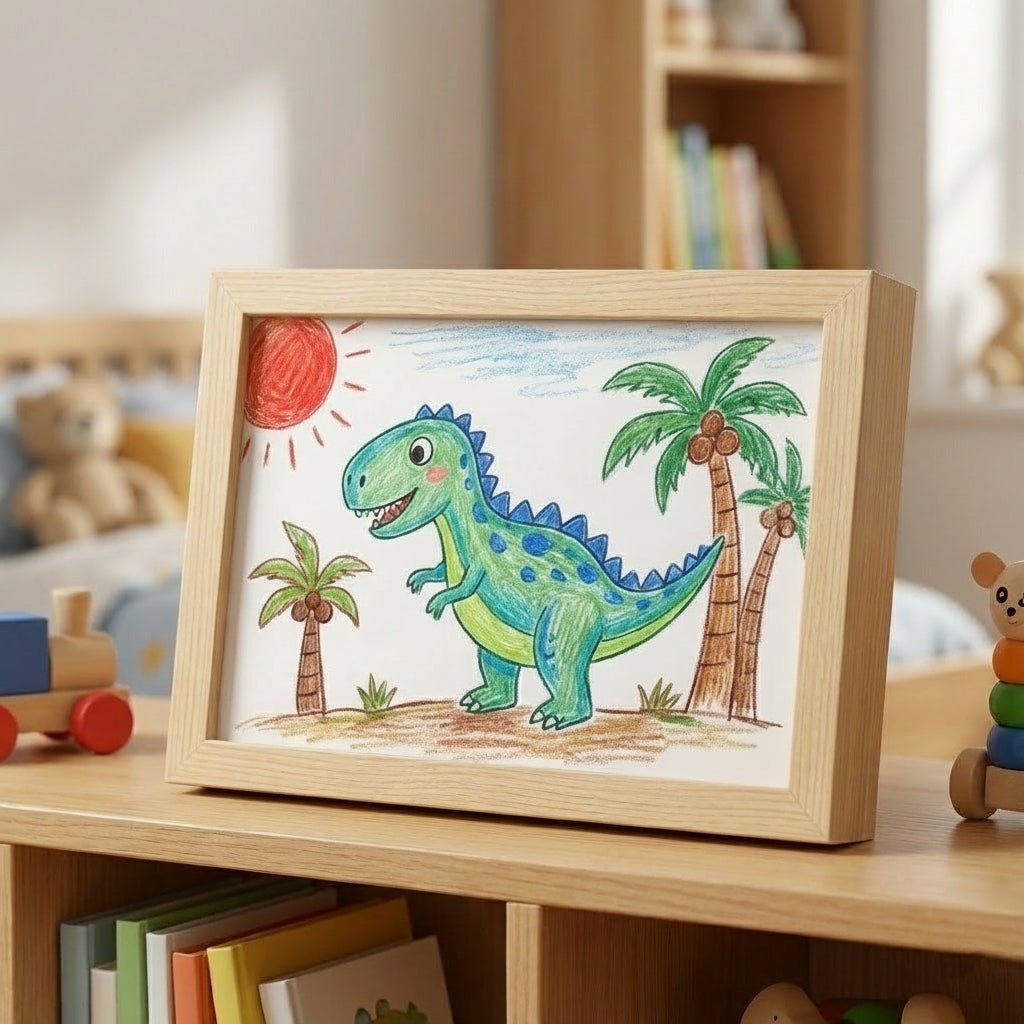 SKETCHBOX – Cadre d'affichage en bois avec espace de rangement intégré