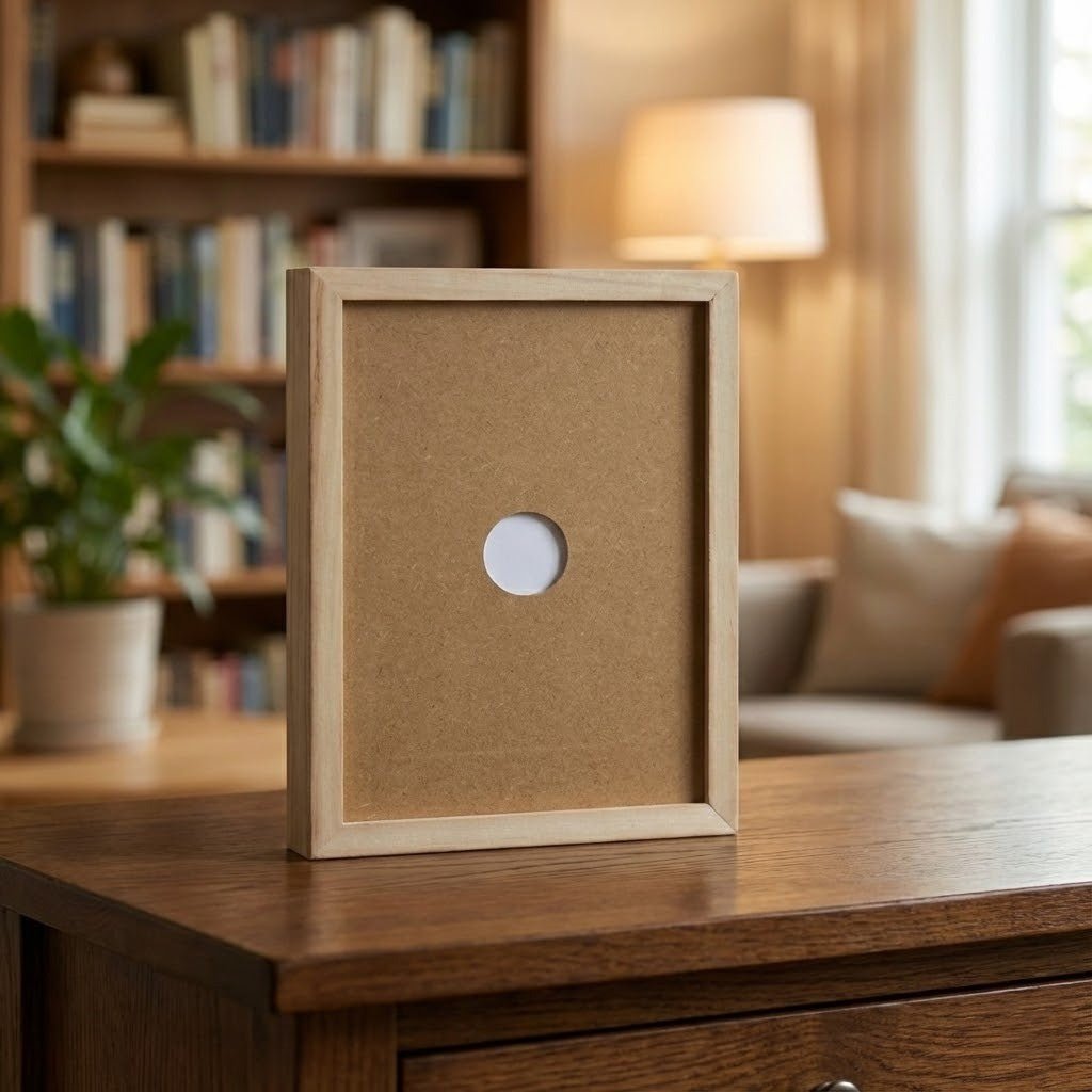 SKETCHBOX – Cadre d'affichage en bois avec espace de rangement intégré