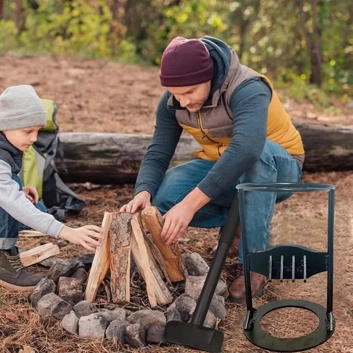 Holzknack – Divisor de Madera Seguro y Sin Esfuerzo para Chimenea y Exteriores
