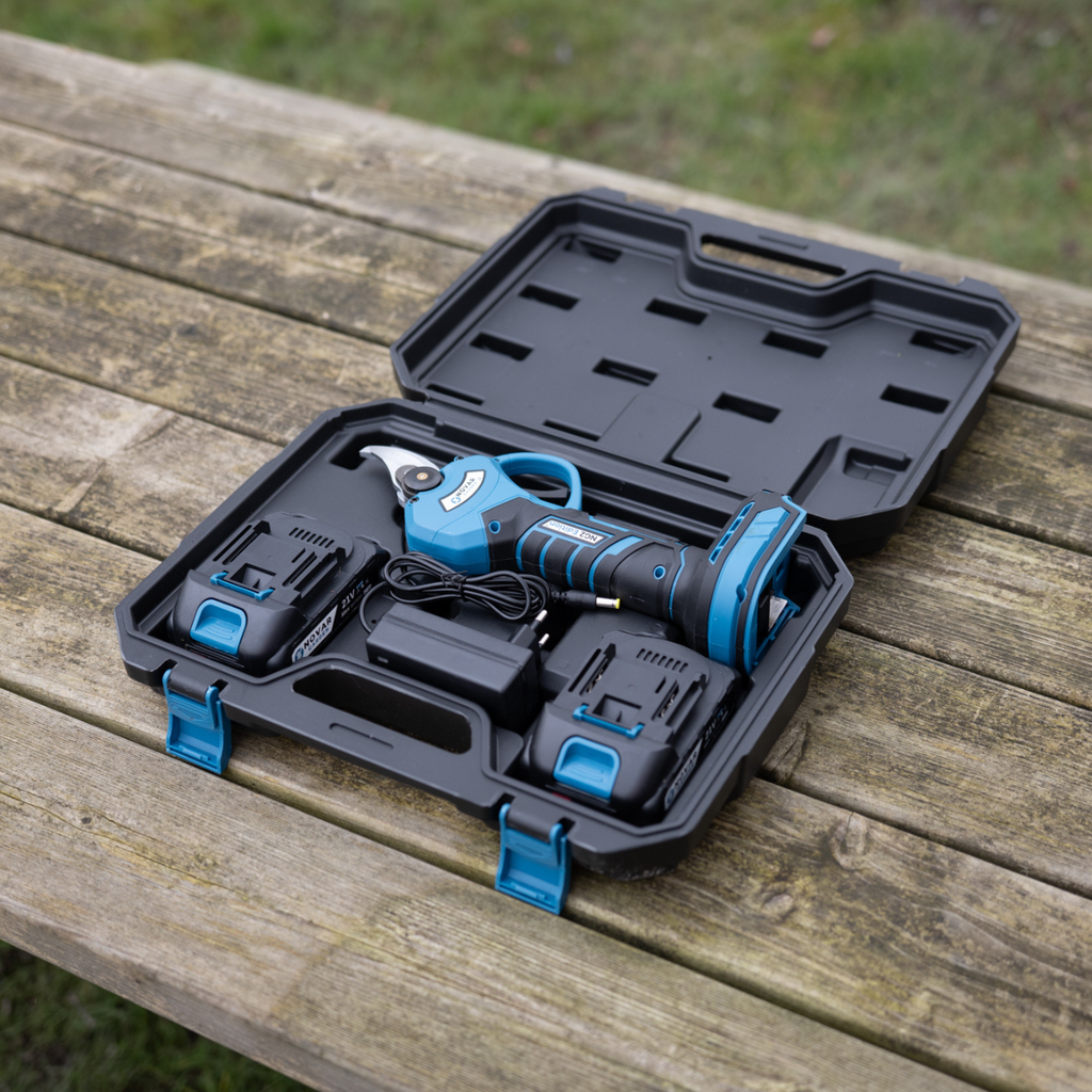 NovarGarden® Tijera sin esfuerzo Pack NG2 - Incl. Estuche & 4 Baterías