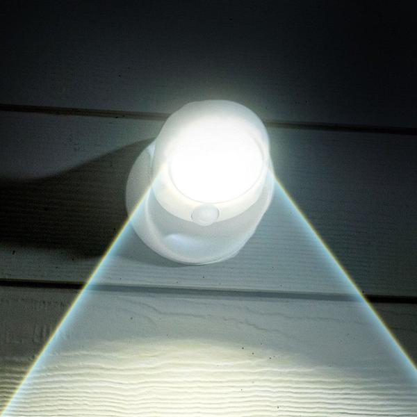 LUXWÄCHTER lámpara LED de seguridad | Con sensor de movimiento y temporizador | Inalámbrica y resistente a la intemperie | 450 lúmenes