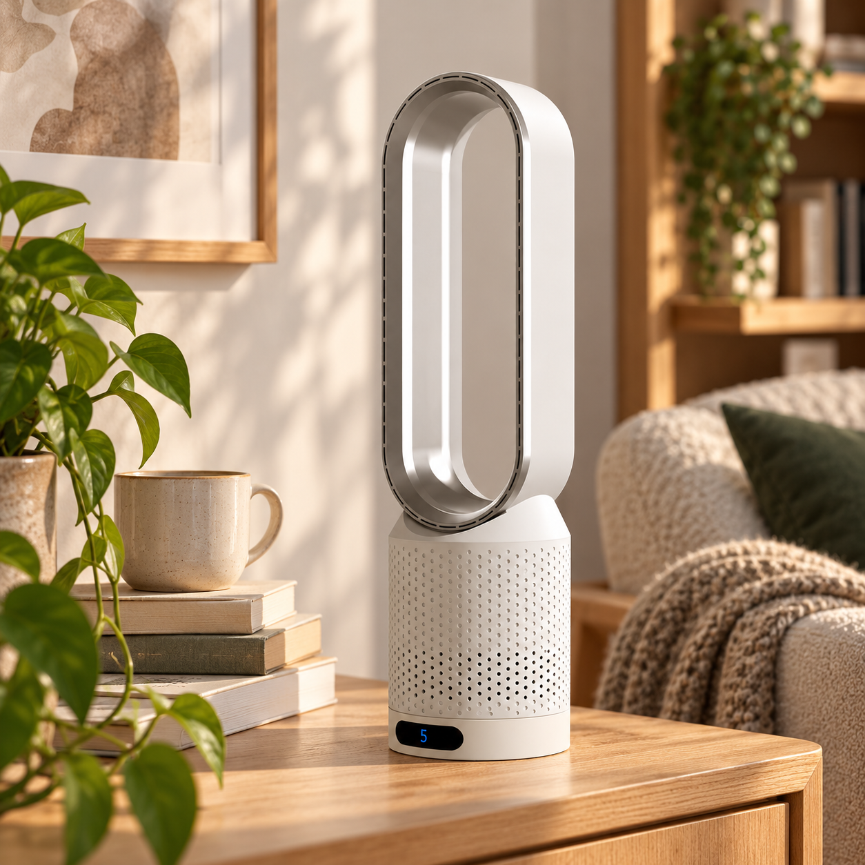 AirPure – Ventilador de torre sin aspas ultrasilencioso (< 32 dB)