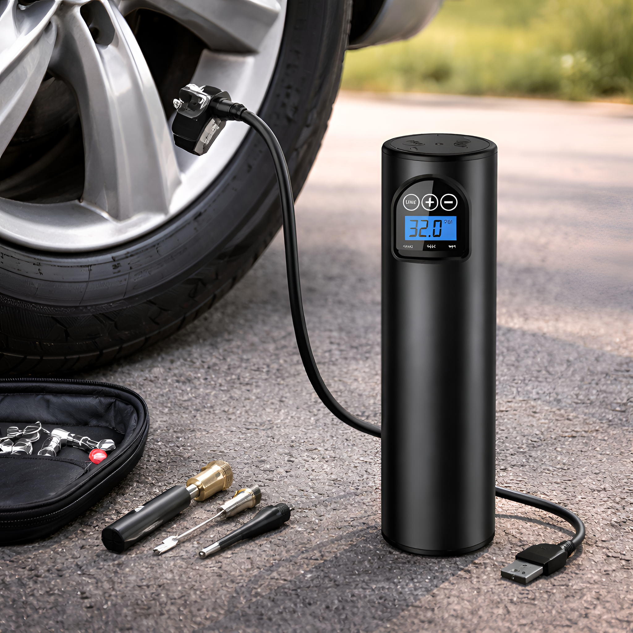 Colter - Inflador de Aire Portátil Recargable 150PSI para Neumáticos