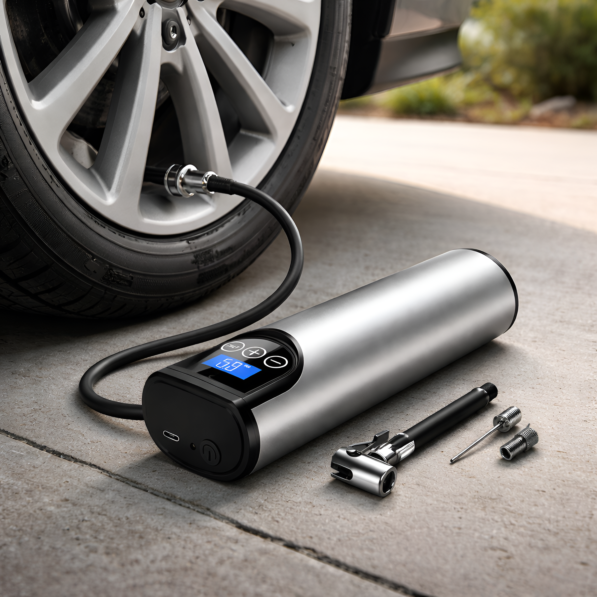 Colter - Inflador de Aire Portátil Recargable 150PSI para Neumáticos