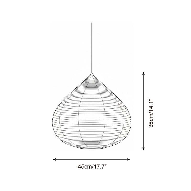 Lámpara Colgante Akari Castaño - Brillo Ambiental Cálido para Iluminación de Cocina