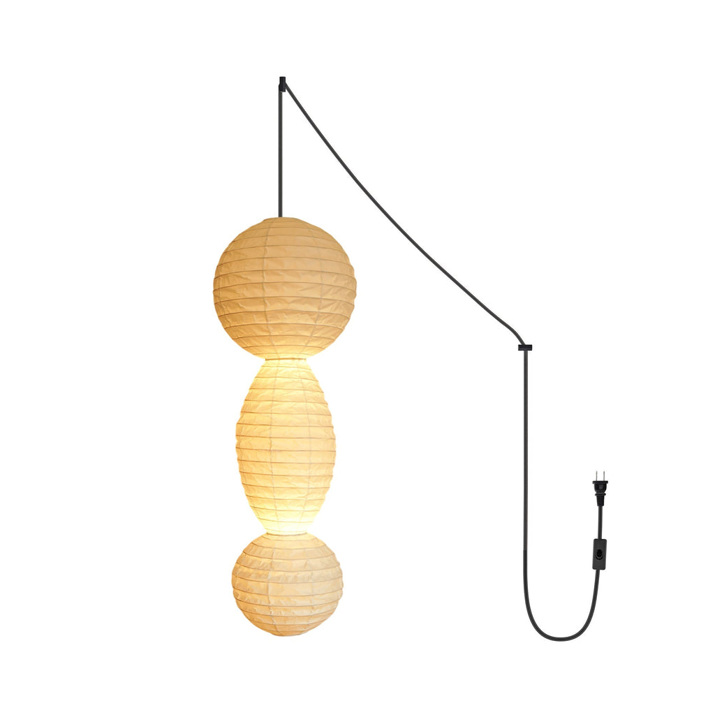 Akari Tayo - Lámpara Colgante Elegante con Pantalla de Papel Washi