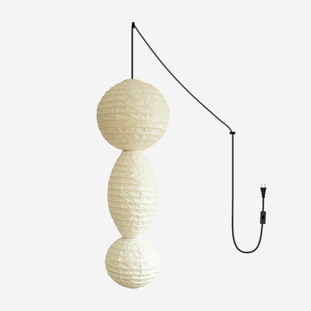Akari Tayo - Lámpara Colgante Elegante con Pantalla de Papel Washi