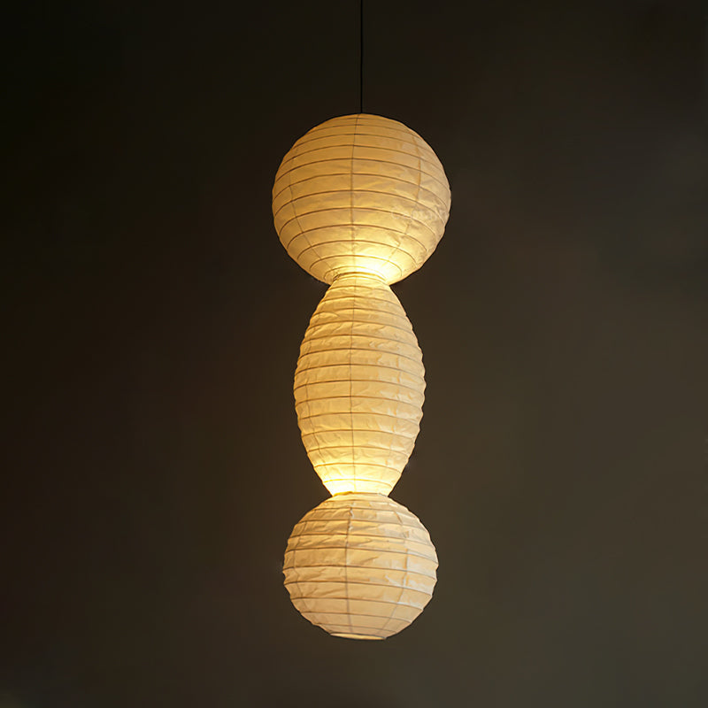 Akari Tayo - Lámpara Colgante Elegante con Pantalla de Papel Washi