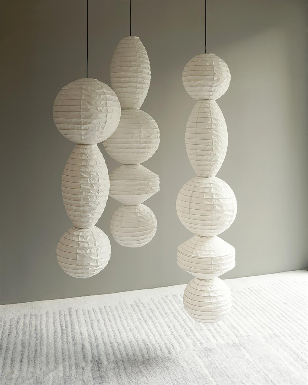 Akari Tayo - Lámpara Colgante Elegante con Pantalla de Papel Washi