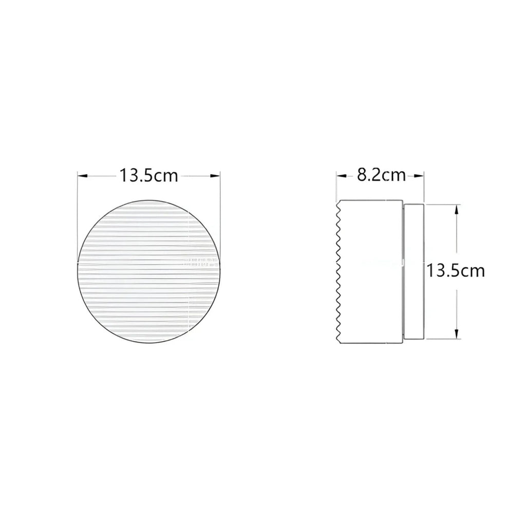 Aplique de pared redondo moderno Ambrelo con vidrio ámbar