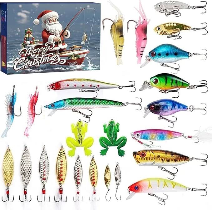 FISHMAS – Calendario de cuenta regresiva de Navidad 2026 para equipos de pesca
