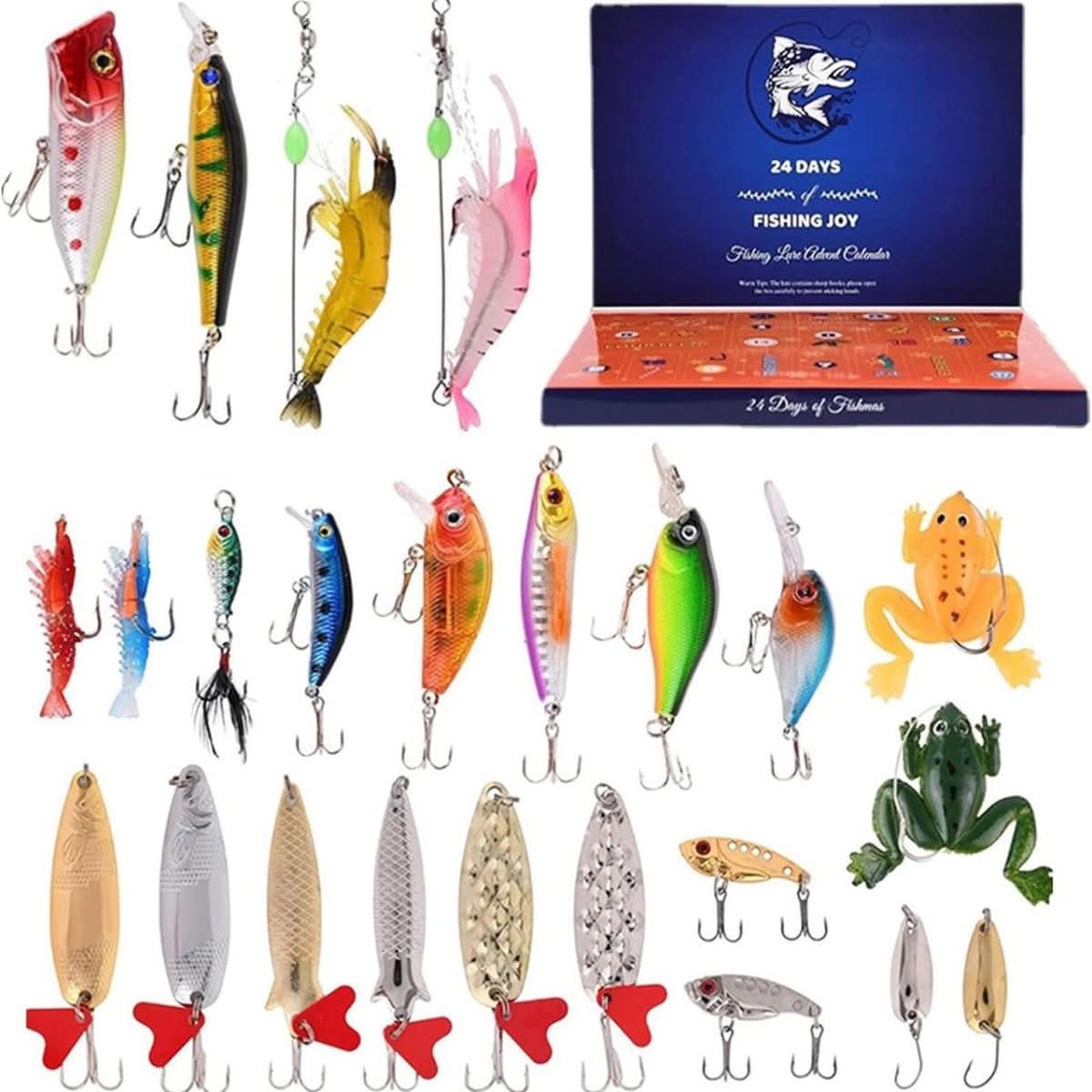 FISHMAS – Calendario de cuenta regresiva de Navidad 2026 para equipos de pesca