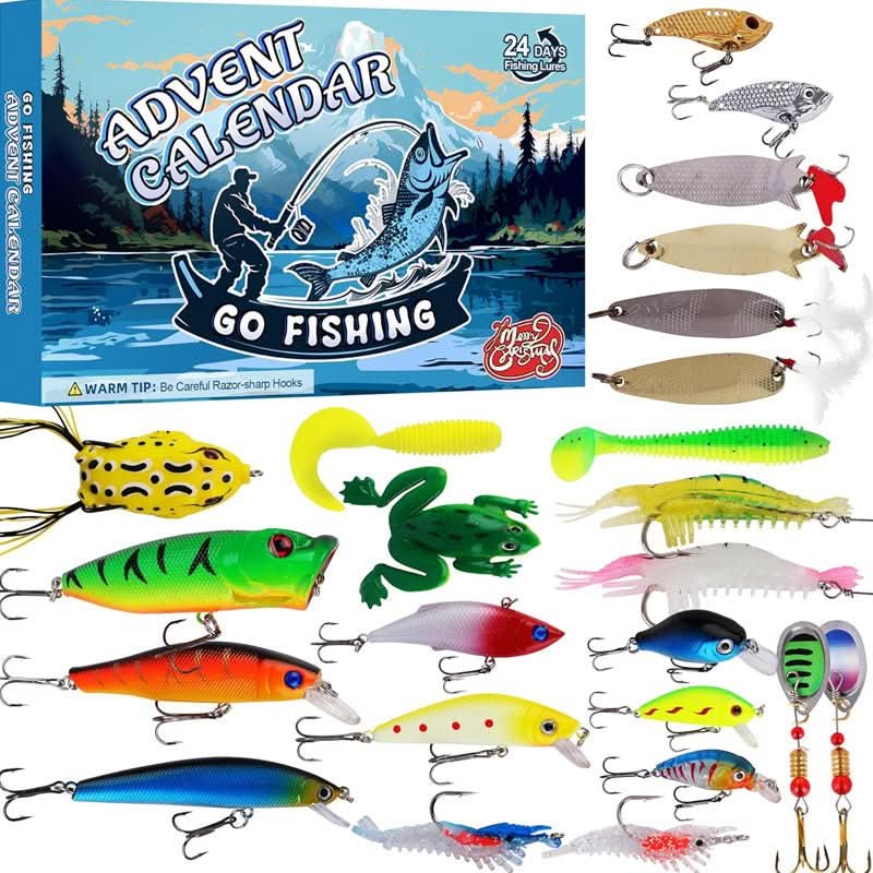 FISHMAS – Calendario de cuenta regresiva de Navidad 2026 para equipos de pesca