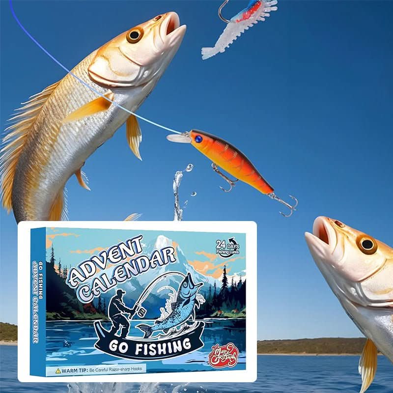 FISHMAS – Calendario de cuenta regresiva de Navidad 2026 para equipos de pesca