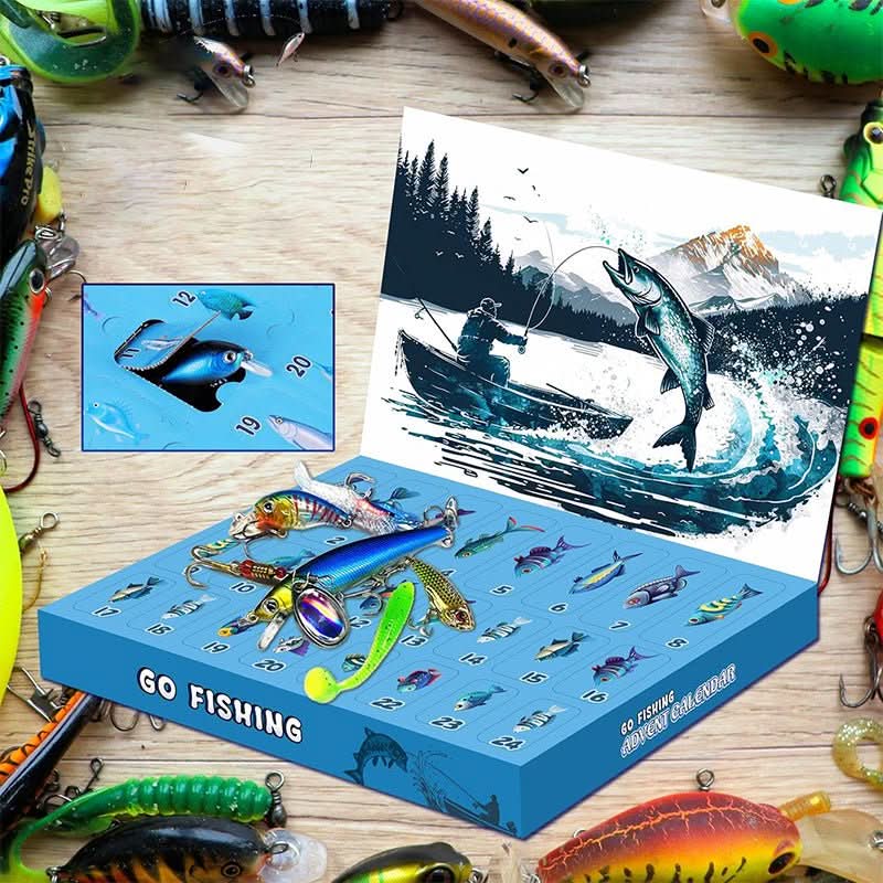 FISHMAS – Calendario de cuenta regresiva de Navidad 2026 para equipos de pesca