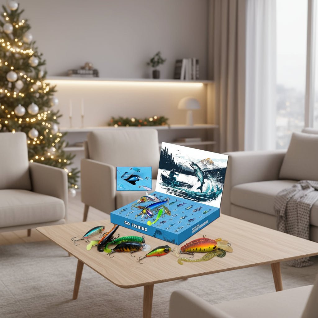 FISHMAS – Calendario de cuenta regresiva de Navidad 2026 para equipos de pesca