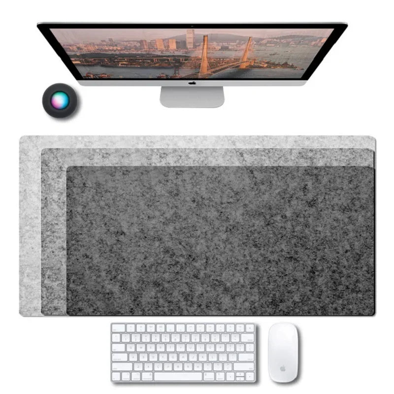 Alfombrilla Antideslizante Grande para Escritorio de Fieltro de Lana 100x50 cm – Alfombra Protectora Cómoda y Duradera