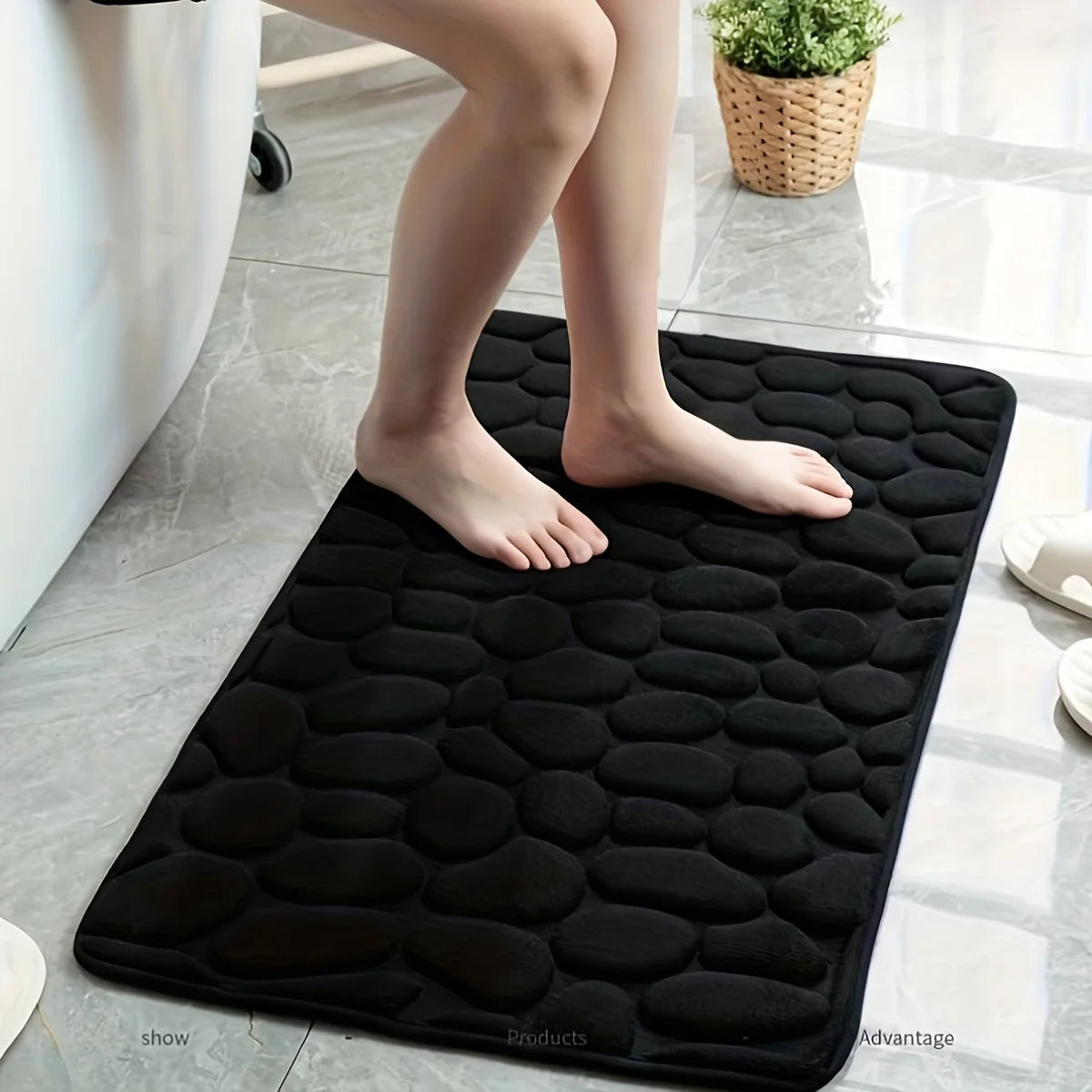 Alfombra Antideslizante CoralCushion – Suave, Lujoso Terciopelo Coral, 40x60 cm y 50x80 cm
