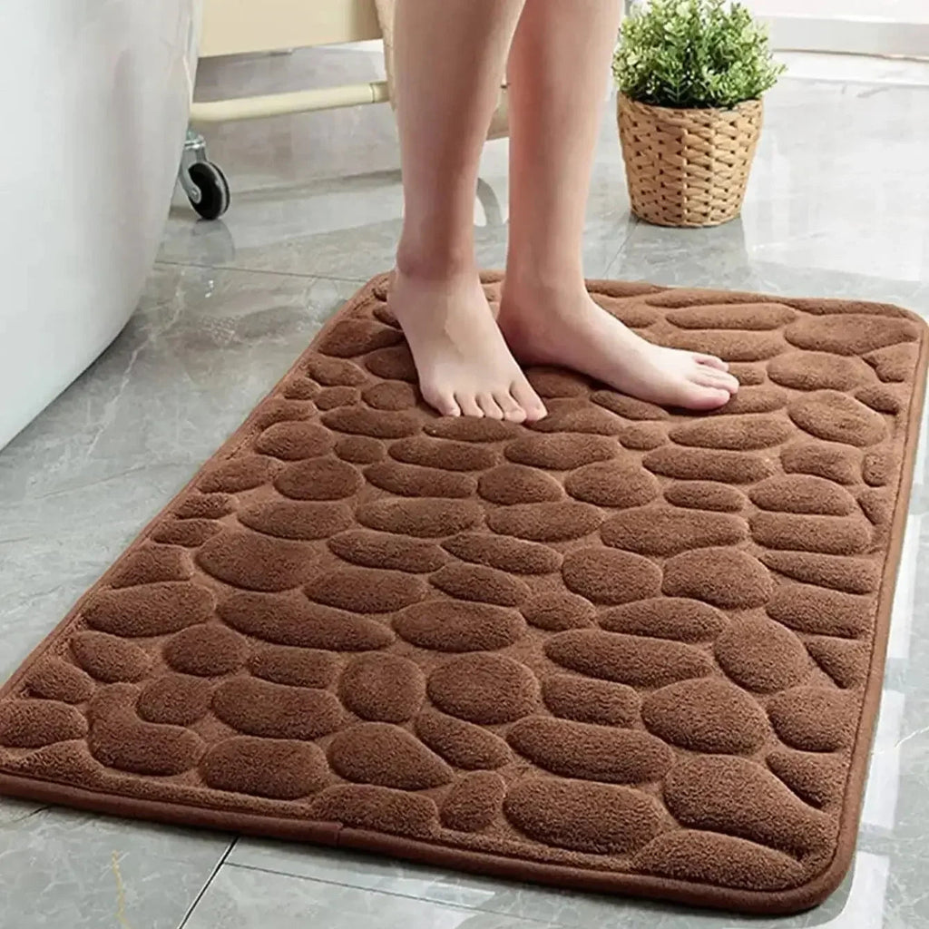 Alfombra Antideslizante CoralCushion – Suave, Lujoso Terciopelo Coral, 40x60 cm y 50x80 cm