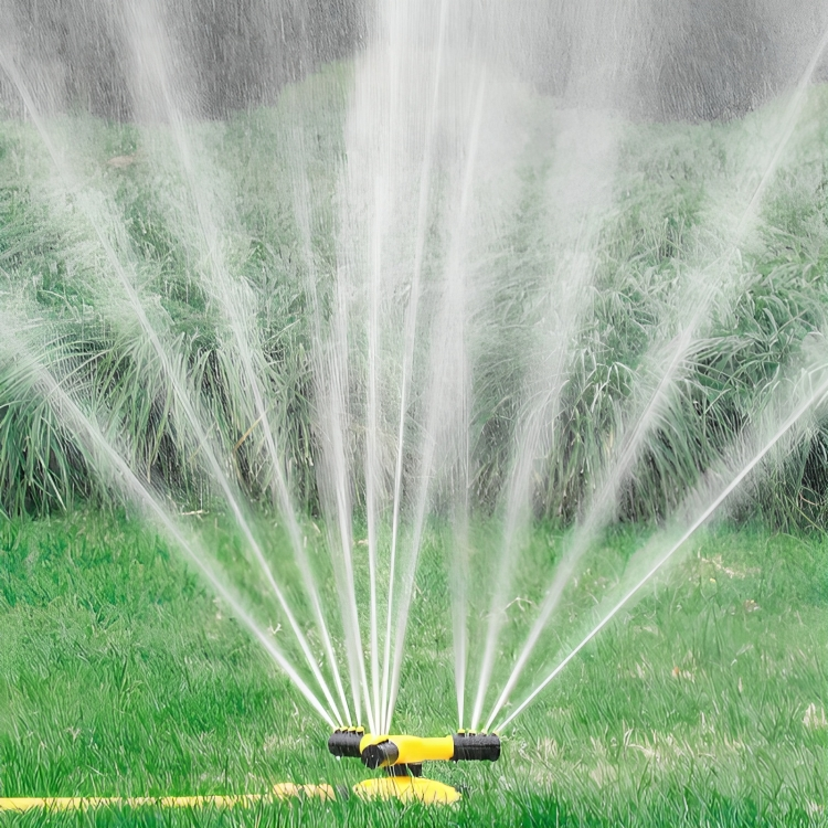 Kalsten | Aspersor Rotativo para Jardín | Cobertura de 360°, Tecnología de Ahorro de Agua y Rocío Ajustable para Irrigación Eficiente del Jardín